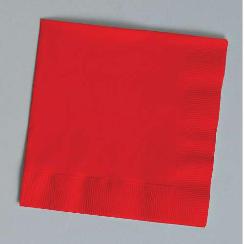 Red Lunch Napkins - Click Image to Close